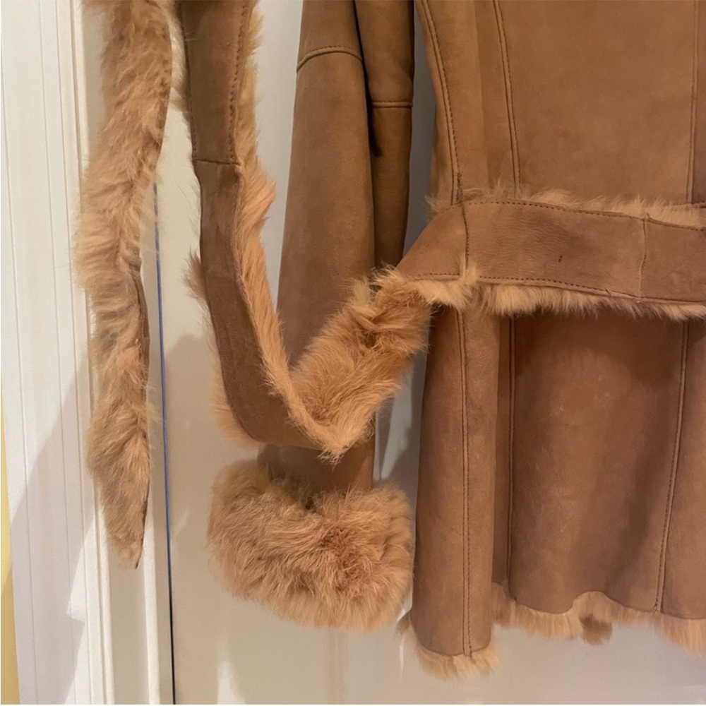GENUINE Rabbit Fur Lined Coat from Japan - Picture 4 of 6
